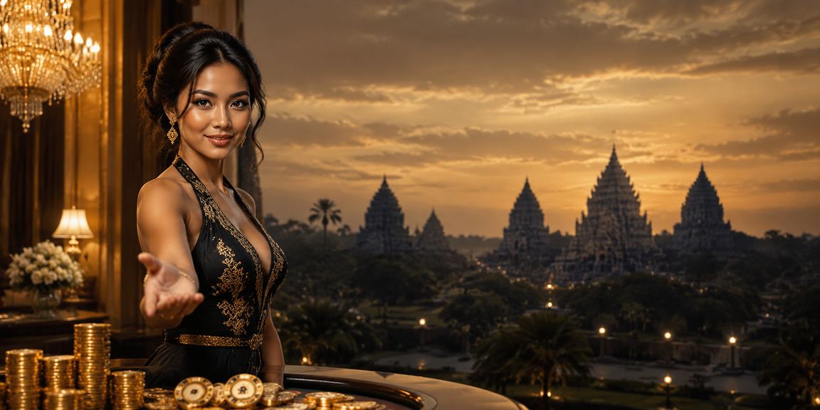 Model berpose di kasino hiburan Vietnam yang mewah